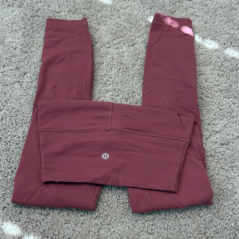 lululemon athletica Burgundy Leggings